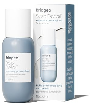 Briogeo Scalp Revival Rosemary Pre-Wash Oil | Moisturizing Scalp Treatment for Dry, Flaky, or Itchy Scalp | Strengthens Hair & Soothes Scalp | Vegan & Cruelty-Free | 1 oz