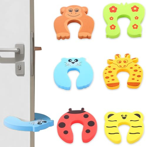 VisageVitalit 6x Klemmschutz für Türen, Klemmschutz Tür, Klemmschutz Kinder, Fingerklemmschutz Tür und Fenster,Kindersicherung Tür,Türstopper Schaumstoff