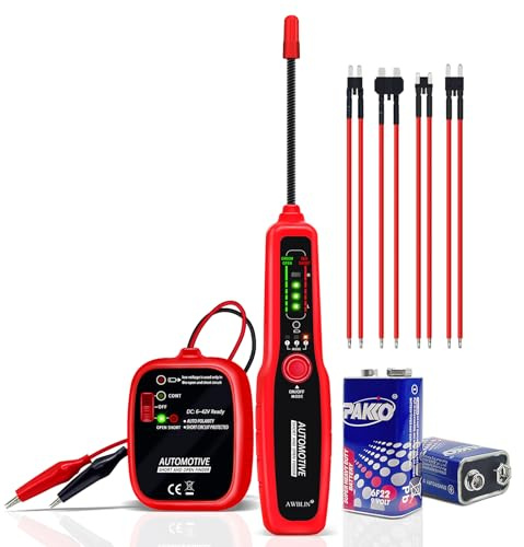 AWBLIN Wire Tracer Automotive Electrical Open & Short Finder Circuit Tester Wire Breaker Finder Fault Probe Cable Tracker Electrical DC 6-42V
