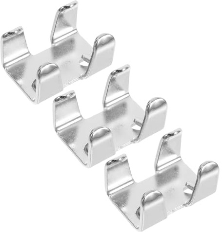 ORFOFE Heavy Duty Double Rope Clamps Metal Cable Wire Rope Clip Clamps Nickel Plated Outdoor Marine Use 3pcs