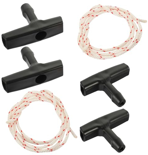 Anneome 2 set Kit Corde di Emergenza per Apertura Porta Garage con Maniglie Resistenti in Plastica Cavi di Trazione Durevoli per Scale Soffitta e Porte Garage Accesso Rapido in Situazioni