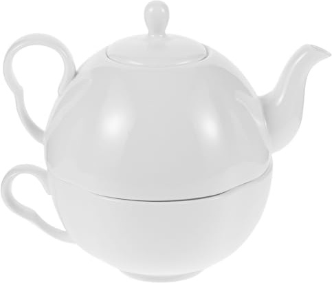 TOVINANNA Service à Thé Vintage en Porcelaine Fine Anglaise Ensemble 1 Théière 1 Tasse Résistant la Chaleur pour Infusion de Thé Floral la Maison et Bouilloire Incluses