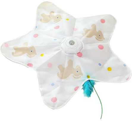 Juguete interactivo para gatos con plumas Interactivo recargable por USB