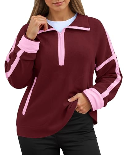 Hudi - Maglione da donna arancione in spugna, bianco, pioggia, felpa 4XL, bassotto, L, foderato, maniche larghe, stravagante, collo alto, cricket, angora, asimmetrico, motivo a rombi