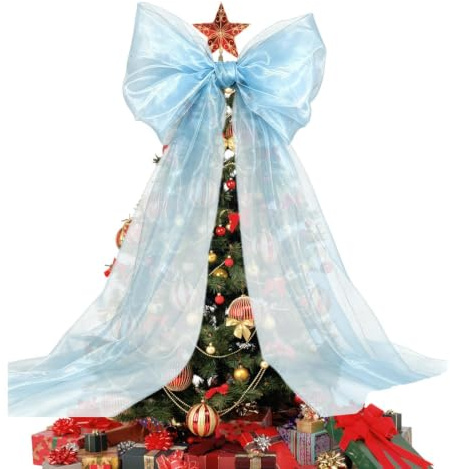 Julgransrosett 200x50 cm Elegant Dekoration i Tyll | julgransrosett För Dekoration Av Bröllopsbågar, Festväggar, Trappräcken Och Handgjorda Kransar