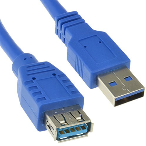 kenable USB 3.0 SuperSpeed Extension Cable Type A Male to Female Blue 5m Long - 5Gbps Data Transfer - Backwards Compatible with USB 2.0 - Gold Plated Contacts - Shielded