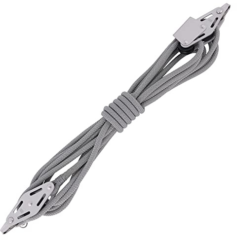 Sprenger Niederholer-Talje 6 mm Seilzug I Gleitlager Block, Schotklemme – 5 Meter Schot I UV-beständiger Kunststoff und Aluminium I mit wiederverschließbarer Aufbewahrungstasche