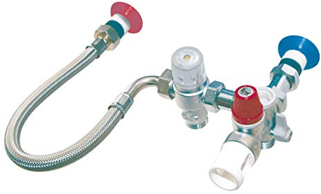 DIPRA - Kit de Sécurité Universel THERMOSUR - Mitigeur Thermostatique Anti-Brûlure pour Chauffe-Eau - Régulation Température Automatique