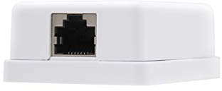 TooQ NANOCABLE 10.21.1101 - Rosette de Surface RJ45 avec 1 Prise Cat.5E FTP, Blanc