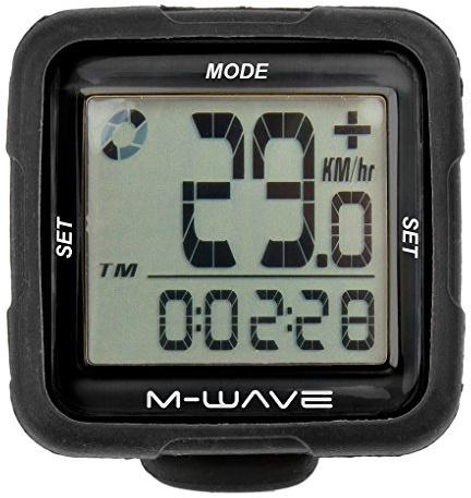 M-Wave Fahrradcomputer XIV Silicon, Schwarz, 11112
