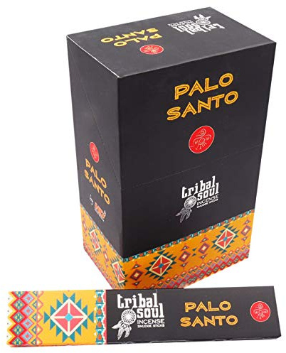Incienso Palo Santo, Tribal Soul, Caja de 12 Paquetes. Cada Paquete Contiene 16 Gramos. Total Entre 13 y 15 varitas en Cada Paquete. Huele Genial