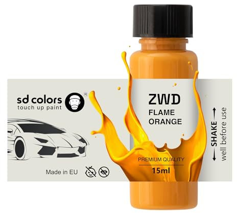 SD COLORS Neue lackstifte Flamme ORANGE ZWD Reparatur KRATZEN 15 ML (Farbe)