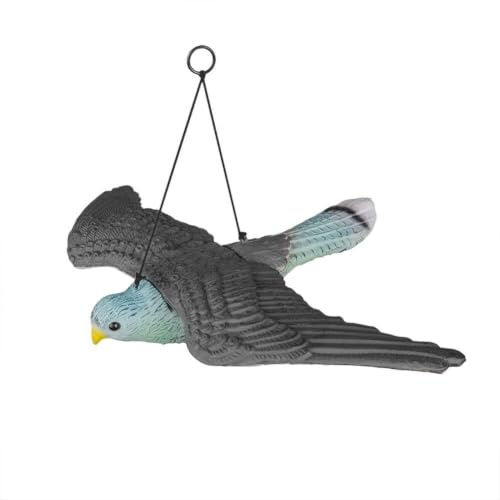 Spaventapasseri, spaventapasseri, statuetta decorativa per uccelli, falco, da giardino (2 pezzi)