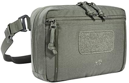 Tasmanian Tiger TT Tac Pouch 8.1 Hip Taktische Ausrüstungs-Tasche Mit Molle-System, Abnehmbarem Hüftgurt, Umhänge- Und Hüft-Funktion, Rucksack Zusatz - Steingrau-Oliv IRR