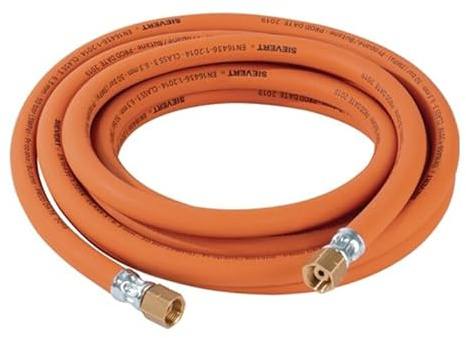 Manguera de gas propano 5 x 6,3 mm G3/8 LH alta presión L.5 m SIEVERT