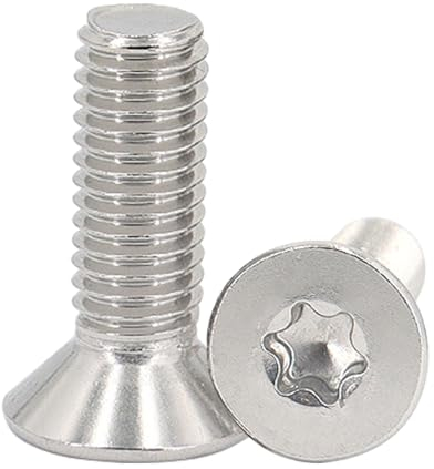 ORTAVA Lot de 20 vis à tête fraisée M4 x 20 mm, M4 Torx en acier inoxydable 304, vis à tête fraisée avec six pans creux / Torx (ISR/TX) selon la norme ISO 14581 / DIN 965, pour machines, appareils et