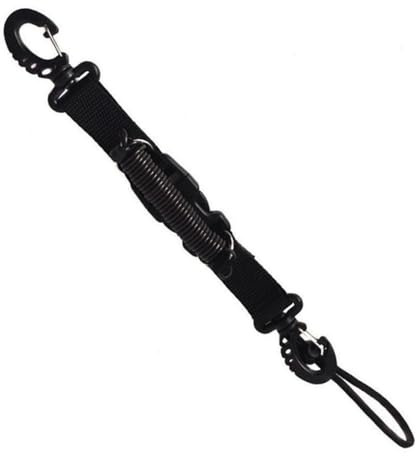 BuuyyBann Dragonnes de plongée à dégagement rapide - Multifonctionnel - Anti-perte - Pour la plongée et l'escalade - Noir, Noir , taille unique