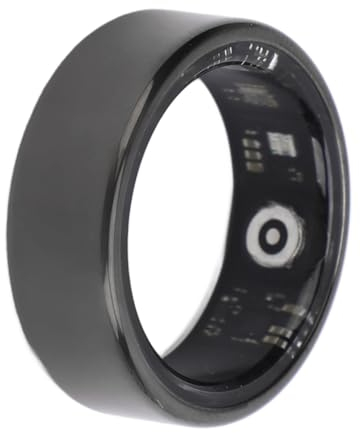 Rastreador de Anillo de Salud Inteligente, Anillo Inteligente Versátil con Detección de Temperatura Corporal, Aspecto Elegante para Deportes (Tamaño 21 Circunferencia de Dedo