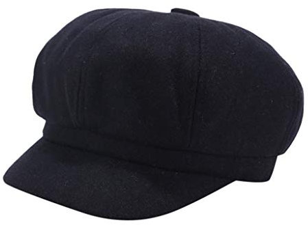 Damen Ballonmütze Schirmmütze Wintermütze Kappe Barett Winter Mütze Newsboy Herbst Winter Barett Maler Mütz Bakerboy Schiebermütze Newsboy Cap