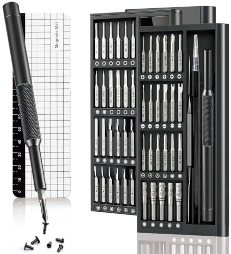 LosGatos Laptop Precision Screwdriver Set: 48Pcs S2 Bits for Phone Computer | Small Repair Tool Kit Mini Magnetic Set for PC Electronics Ring Doorbell PS4 Xbox Switch