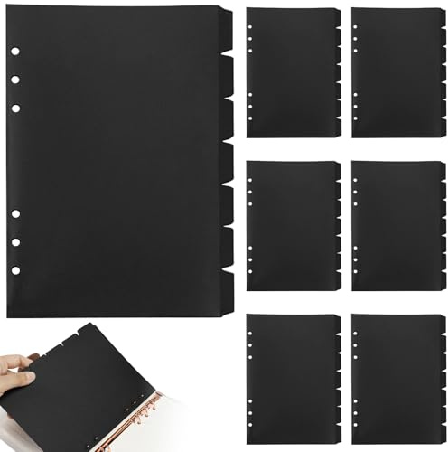 Colorich 7 Stück Trennblätter für Ordner A5, Ordner Trennblätter, Register für Ordner A5 Register für Ringbuch Planer Notizbuch - Robuste