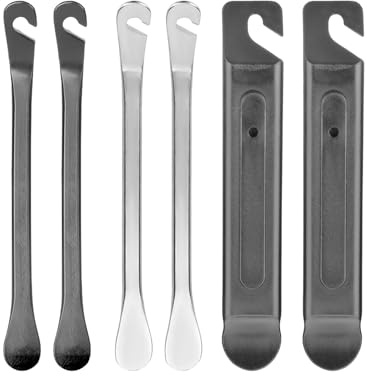 JUKOTA 6 PCS Reifenheber Fahrrad,Metall Fahrrad,Reifenheber Stark Robust Fahrradreifen,Montagewerkzeug Wechseln Werkzeug,Für Rennräder und Mountainbikes