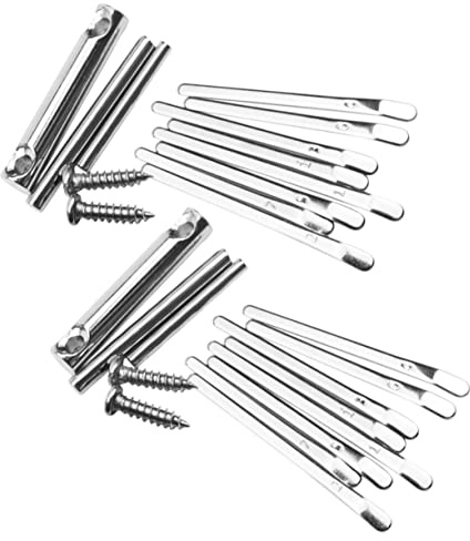 EXQUIMEUBLE 2 Satz Selbstgebaute 8-tasten Daumenklaviere Kalimba aus Metall mit Klarem Klang Praktisch für Party und Aufnahme Anfänger Geeignet
