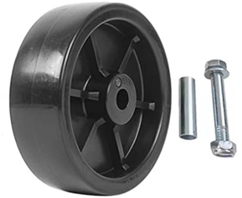 Whltzf Ruota Sollevamento Versatili da 6 Pollici Semplici Riparazioni con Ruota in Gomma A Supporto Lungo Forte Regolabile per Rimorchi Ruota in Gomma