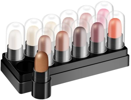 Lot de 12 Crayons à Paupières Colorés en Plastique
