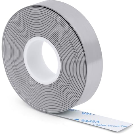 flintronic Cinta De Plomo Adhesiva 1,27 x 152cm, Cinta De Plomo de Alta Densidad de Corte Gratuito, 2 Gramos por Pulgada, Cinta de clomo Golf, para Pesca Tenis Raqueta Pickleball Paleta de Bádminton