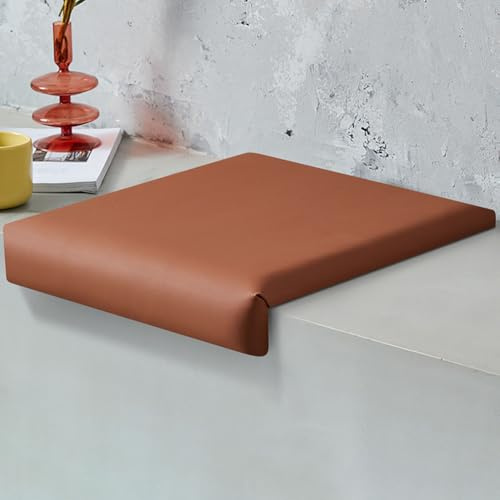Generisch Klemmkissen FüR Sitzbank, 40 cm Sitzauflage Bank, Outdoor Sitzbank Polster Geeignet, Extra Weiche Polsterung, Sitzpolster für Schuhbank, Esszimmerbank, Küchenbank,Braun,4cm Thick
