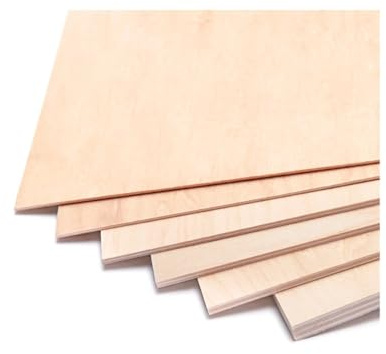 Legno non finito per fai da te 1,5/2/3/4/5/6/8/10 mm pannello a strati di tiglio compensato di legno di tiglio fai da te per lavori fai da te modello di costruzione (8 mm)