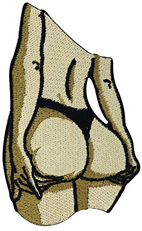 Finally Home Naughty Girl Patch zum Aufbügeln | Sexy Ass Patches, Bügelflicken, Flicken, Aufnäher