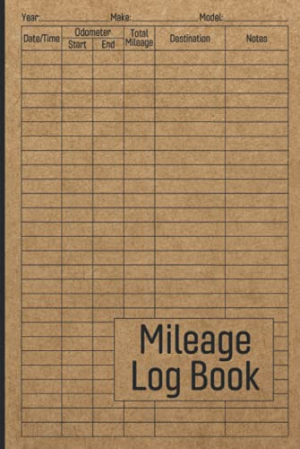 Mileage Log Book: Vehicle Mileage Journal for Business or Personal Taxes / Automotive Daily Tracking Miles Record Book / Odometer Tracker Logbook / Automobile, Truck Or Car Owner Gift Notebook