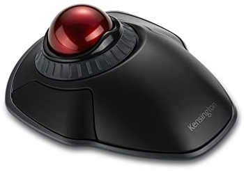 Kensington K70992WW - Ratón Inalámbrico con Trackball y Anillo de Desplazamiento Orbit, Ratón Personalizable con Bluetooth para Ordenador Portátil, 2.4GHz, Encriptado de Seguridad AES - Negro