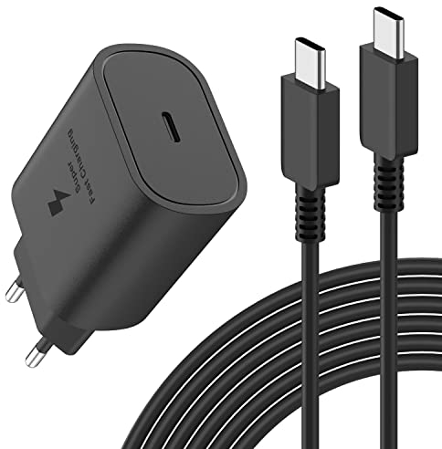 Newding 25W USB C Caricabatterie per Samsung Galaxy A56 5g A55 A54 A53 A36 A35 A34 A33 A26 A25 A16 A15 A14 A06 A05s, Super Fast Charging