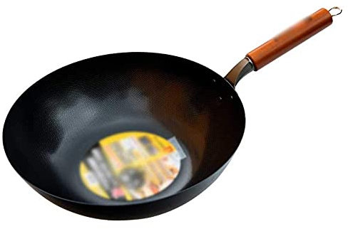 ZXFDMSWJ Wok Pan Wok Antiadherente, Sartén Antiadherente, Olla de cocción de Fondo Plano, Huevo Frito Antiadherente doméstico, Filete Frito, Apto para Cocina de inducción Estufa de Gas Wok Pan Antiad