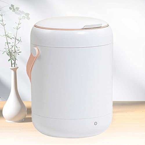 PanHuiWen Mini Lave Linge Pas Cher Machine a Laver Portable 2.8L Petite Machine à Laver Automatique avec Fonction BactéRiostatique LumièRe Bleue,White