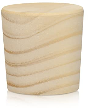 Weysat 1 Pcs Wine Barrel Cork Plug Stopper 2 Inch Whiskey Barrel Bung Hole Plug Oak Wood for Whiskey Beer Bottle Crafts