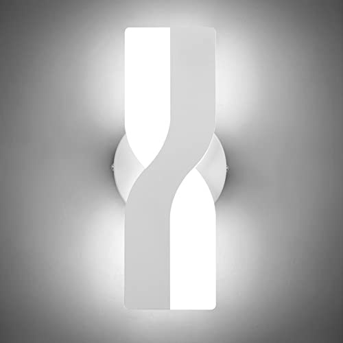 12W Moderno Apliques de Pared LED Regulable Interior Bañadores de Pared | Acrílico LED Luces de Pared para Dormitorio Sala de Estar Pasillo Salón Escaleras
