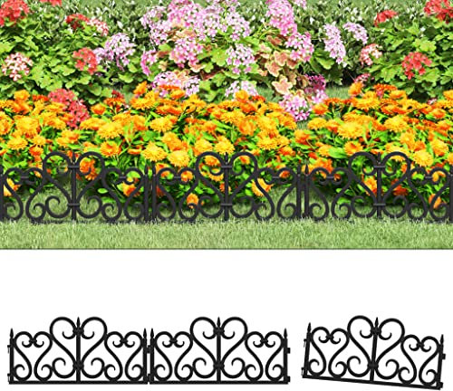 Bussandri Exclusive - Rasenkanten 17 Stk. Schwarz 10 m PP