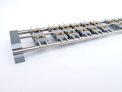 Prüfstand für Lokomotiven, HO 1:87 Maßstab, Elektro und Dampf Modellzug, Spreizung 16.5mm (6 Rollenstützen)
