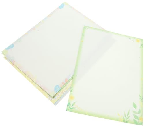 NUOBESTY 50 Blatt Farbdruckerpapier Foto Zart für Büro A4 Dekoratives Druckerpapier