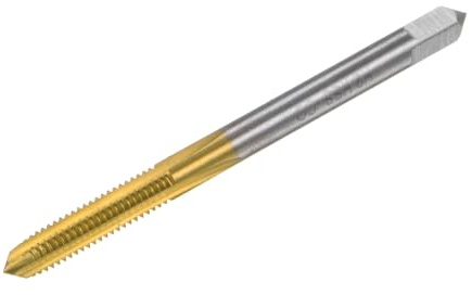 QUARKZMAN Gewindebohrer Metrisch M4 x 0.7, Titanbeschichtetes Kobalt-HSS (High-Speed-Stahl) mit 3 geraden Schneiden, Mini-Mikro-Schraubengewinde-Reparaturwerkzeug für Uhren und Uhren