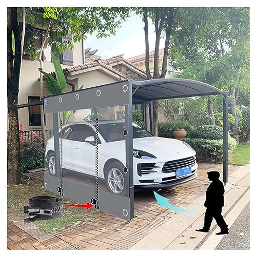 Wasserdichter transparenter Vorhang mit Reißverschluss, 0,5 mm dick, staubdicht, UV-Schutz, PVC-Plane, Seitenteile für Pavillon, Terrasse, Outdoor-Reißverschluss-Plane