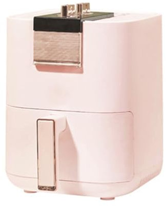 MZGDONGF Freidora de Aire de 4 Cuartos con Control de Temperatura y Tiempo, cocción rápida, Canasta Antiadherente, 10 ajustes preestablecidos, 1200 W (Color: Rosa) Safehappy
