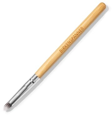 Birkenspanner Precision Schminkpinsel | Nachhaltig | Griff aus Bambus | Einfaches auftragen | Weich | Vegan | PETA-Approved | Premium Kosmetik-Pinsel