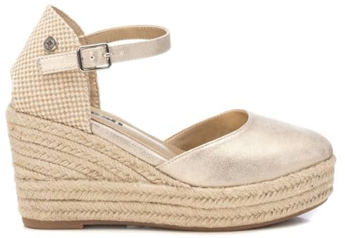 REFRESH - Sandali con zeppa Donna Oro - Scarpe comode e versatili - Moda casual - Modello 17278203 (Misurare 40)
