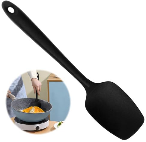 Cucchiaio Spatola in Silicone Flessibile: Resistenza al Calore Spatola in Gomma senza Cuciture, Utensile da Cucina Flessibile e Resistente, per Miscelare, Raschiare e Girare