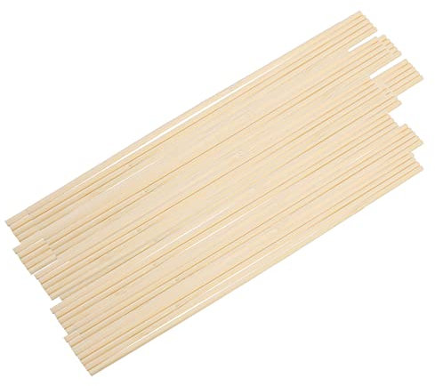 OFFSCH 200 Stück Natur Bambus Pflanzstäbe Gartenstab Holzstab Blumenstab Pflanzstütze Indoor Outdoor Verwendbar